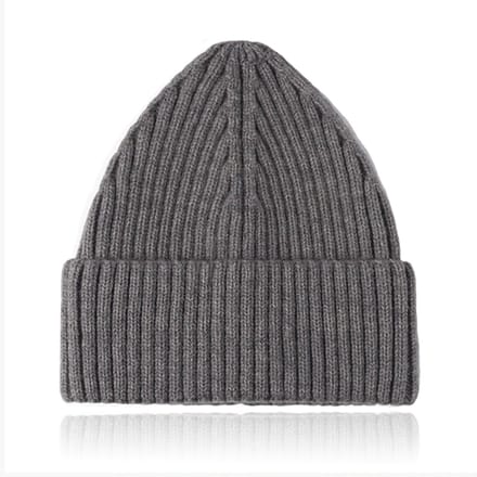 Korte Beanie Muts - Grijs