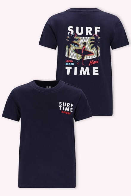 B.Nosy Y602-6405 Navy T-shirt- Maat 116