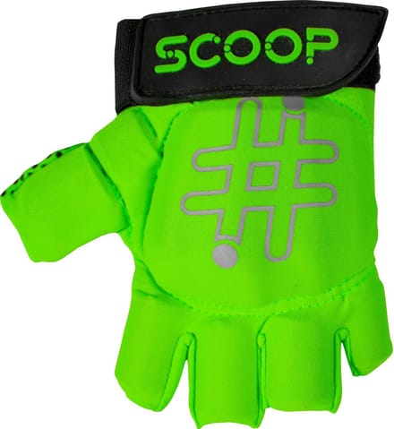 Hockey Handschoen - Half Finger - Green - M