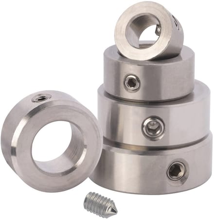Stelring 12 mm 4 stuks roestvrij staal V2A met schroefdraadpen vorm A
