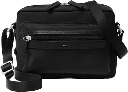 FOSSIL Schoudertas Wyatt Camera Bag Black Zwart