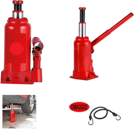 Auto Krik - Flessenkrik Hydraulisch - Voertuig Onderhoud - 3 Ton Hefcapaciteit - 17-33 cm Hoogte - Metaal