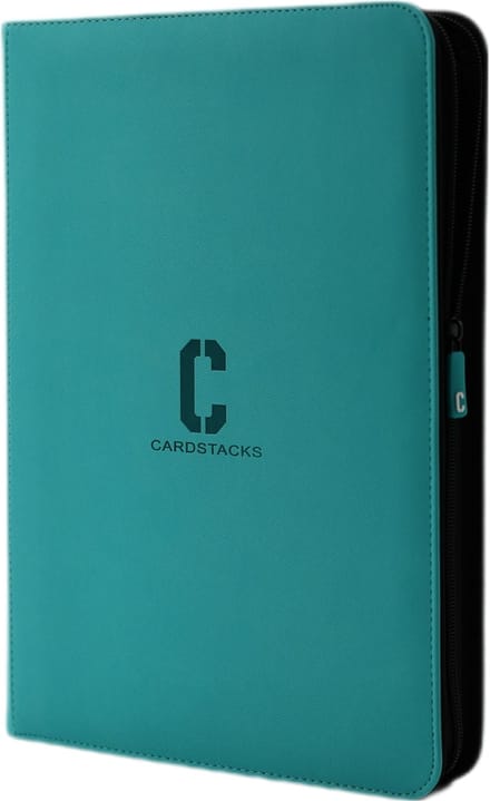 Cardstacks - Zippered Pro Binder 9 Pocket - Turquoise