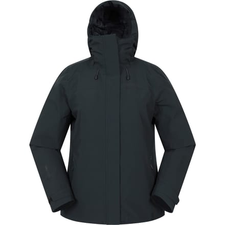Mountain Warehouse Dames Mallory Korte Waterdichte Gevoerde Jas (Zwart)