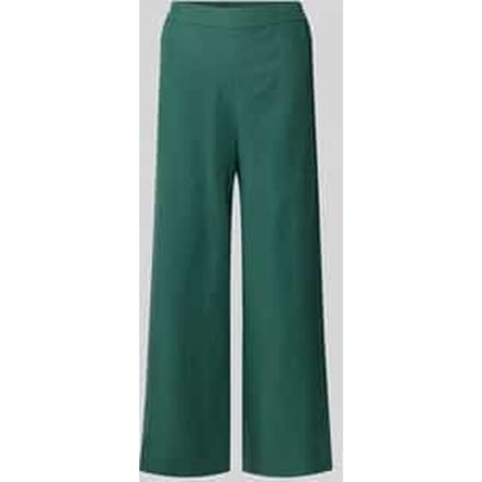 Wide leg culotte van een mix van lyocell en linnen