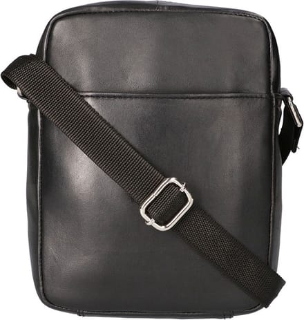 Leather Design Schoudertas Unisex Zwart