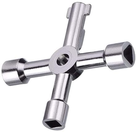 Allecto - 4-Way Key Multifunctioneel gereedschap - Sleutel voor