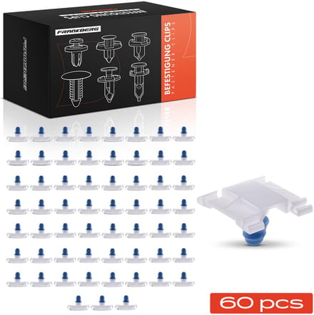 Frankberg 60x Bevestigingsclips Bumper Beschermstrip voor VW
