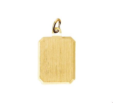 Huiscollectie 4013229 Gouden graveerplaat rechthoek