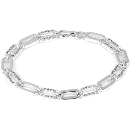 Bracelet - LUXENTER - Asgoth - Oxyde de zirconium - Finition rhodium - 18 cm white