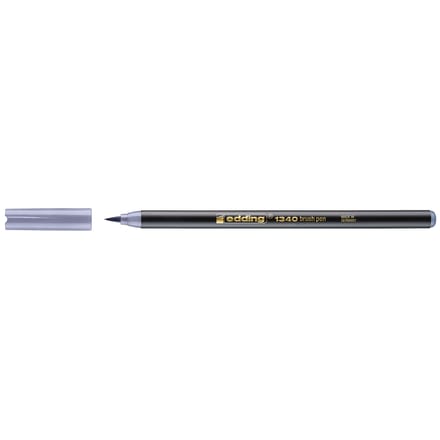 Edding Brushpen 1340 Waterbasis 16,5 Cm Zilvergrijs