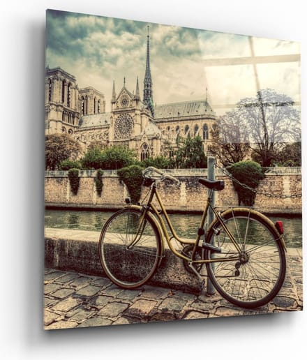 Fiets- en stadsglas schilderen