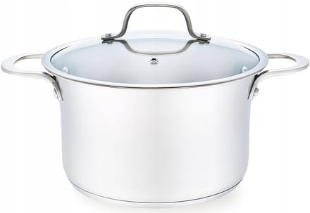 RVS Pan 18cm 1.75L met Deksel - Geschikt voor Inductie