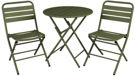 MaximaVida inklapbare ronde bistroset Max olijfgroen 70 cm- extra zware uitvoering