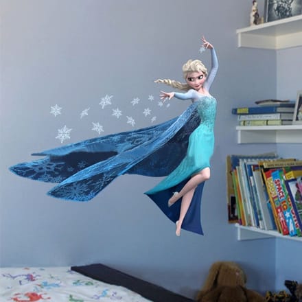 Muurstickers, decoratieve stickers, Koningin in de kou
