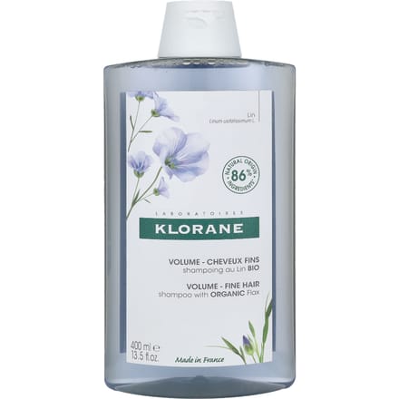 Klorane BIO Vlas Volumeshampoo | Omhult & geeft volume Fijn haar 400 Shampoo