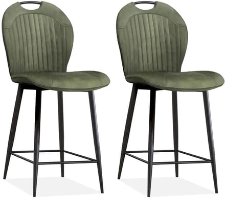 MX Sofa - Barstoel Capri - Olive (set van 2 stoelen)