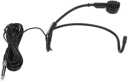 Dailygoods - Oorhaak Microfoon - Bedrade Headset Microfoon - Ergonomisch en Verstelbaar - Zwart - Karaoke en Onderwijs - Dynamisch Geluid - 16,4ft Kab