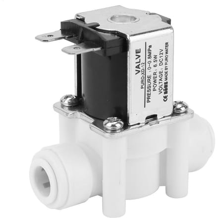 1 stuks DC 12V DC Plastic Elektrische Solenoïdeklep Snelkoppeling Normaal Gesloten