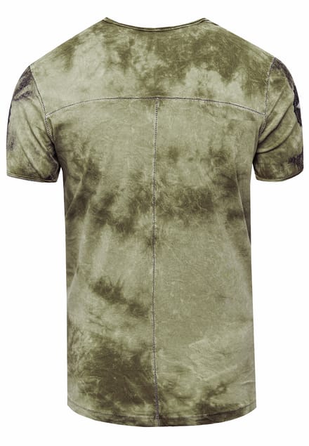 T-shirt in kleur met logo-print in de stijl van Tie Dye Batik