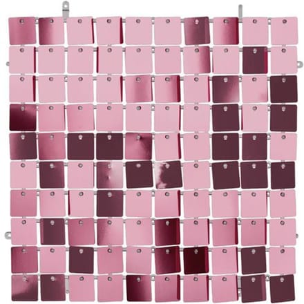 Licht Roze Paillettenpaneel Backdrop Vierkant (30x30 cm)