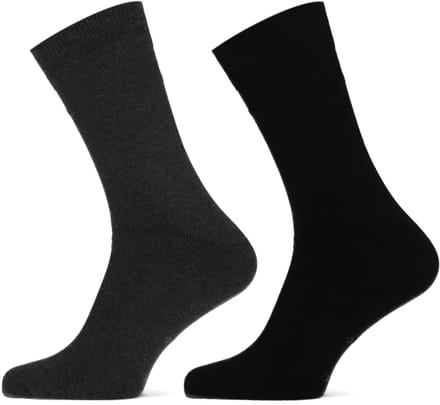 Teckel - Dames Sokken - Badstof zool - 2-Pack - Maat 36/42 - Anthracite