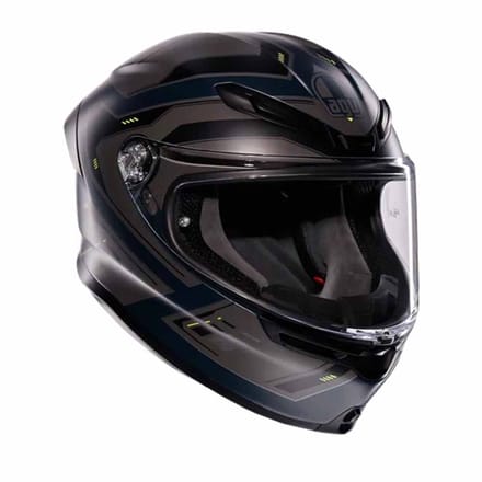 AGV K6 S E2206 Mplk Enhance Matt Grijs Geel Fluo Integraalhelm - Helm