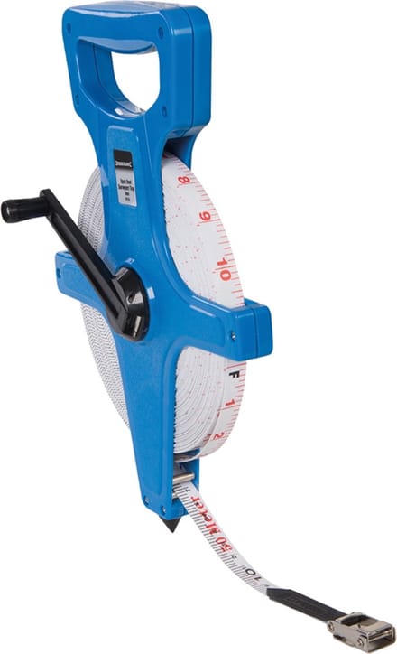 Silverline Landmeter - Meetlint met open spoel - 50 meter - Water- en krasbestendig