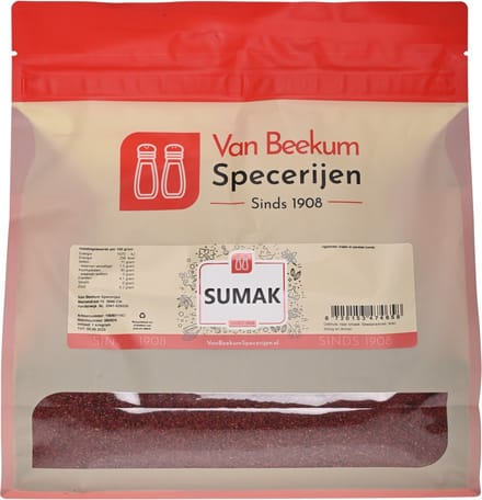 Van Beekum Specerijen - Sumak - 1 KG (hersluitbare stazak)