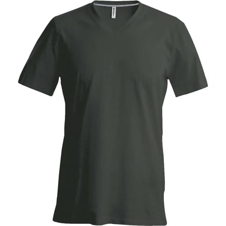 Kariban T-shirt V-hals korte mouwen K357 - Dark Khaki - 3XL