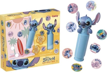 Stickerworkshop - LANSAY - STITCH - 1 stempel, 200 stickers - Vanaf 5 jaar