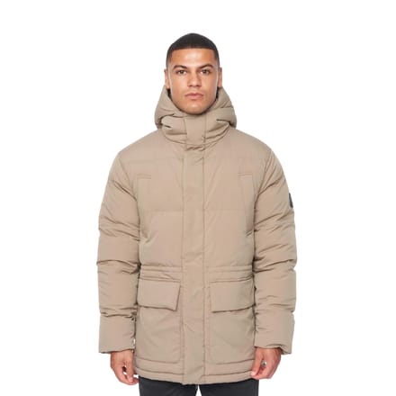 Duck and Cover Heren Fletchley Pufferjas (Beige)