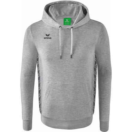 Erima Essential Team Sweatshirt Met Capuchon Heren - Slate Grey / Licht Grey Melange | Maat: L