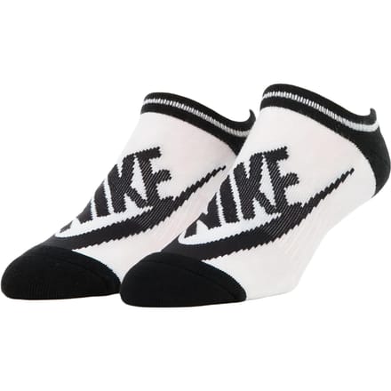 Nike Enkelsokken Dames 3 Paar Zwart Wit SX6064-101 M white
