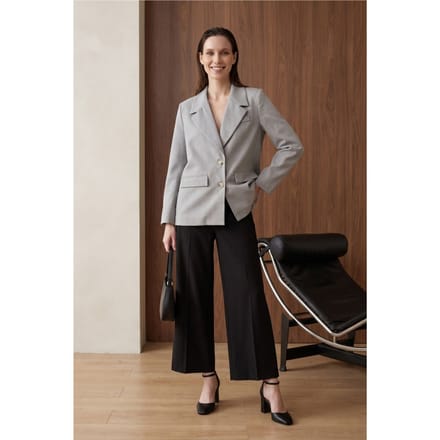 Dames Crepe Blazer Jas