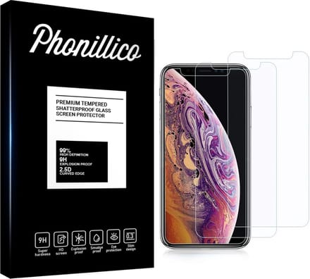 Screenprotector voor iPhone XS Max - 2 stuks Beschermglas van glas Transparante glazen schermbeschermfolie