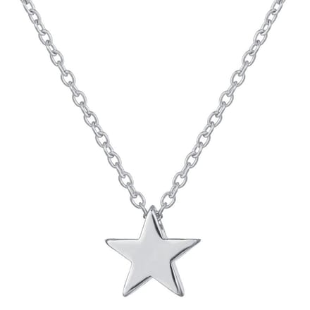 Miresa Ketting Met Ster Hanger- Zilverkleurig - Minimalistisch - 45 + 5 CM