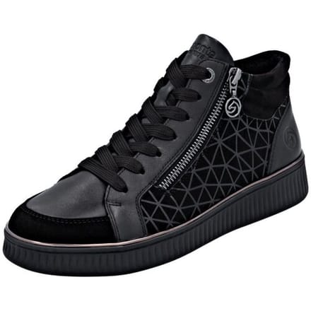 Hoge sneakers van Goatsuede-leer