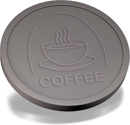 CombiCraft Reliëfmunten koffie grijs - 250 stuks