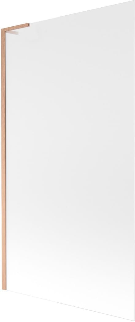 Mexen Next L badwand 1-deurs 100 x 150 , ijs, geborsteld koper - 895-100-000-03-30-65