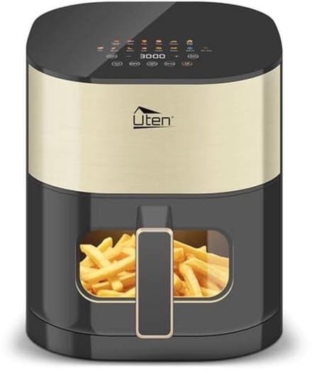 Grote heteluchtfriteuse 5,5 liter met led-touchscreen, 2000 W
