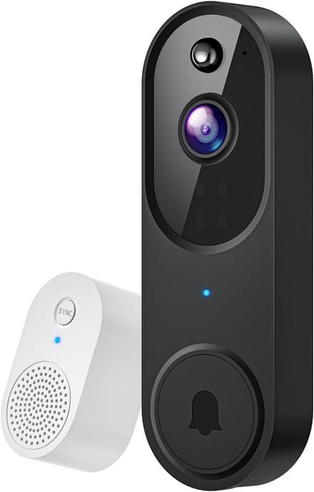 Deurbelcamera – 1080 HD – Nachtzicht – 120° Groothoek – Bewegingsdetectie – Draadloos – Binnen/Buiten
