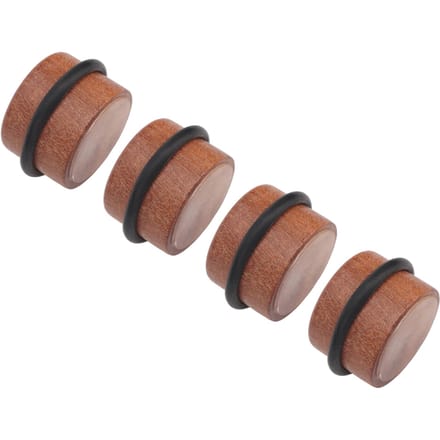 4 pièces Butée de porte cylindrique Prévenir l'impact Silencieux Sans poinçon Bois massif Butée de porte de sol avec