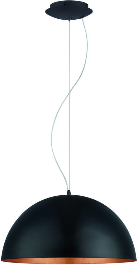 EGLO Gaetano 1 Hanglamp - E27 - Ø 53 cm - Zwart/Goud