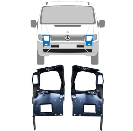 Koplamphouder voor Mercedes Vito I W638 1996-2003 / Links + Rechts / Set