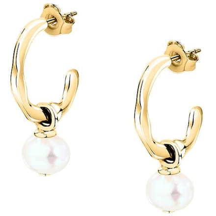 MORELLATO PERLA SXU46 GOLD-PLATED OORHANGERS MET PAREL 1 PAAR