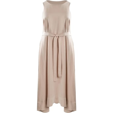Mouvementloze Jurk met Ceintuur Dames Mat Fashion