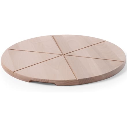 HENDI Pizza plank – beukenhout – met snijgroeven – Ø 450 mm