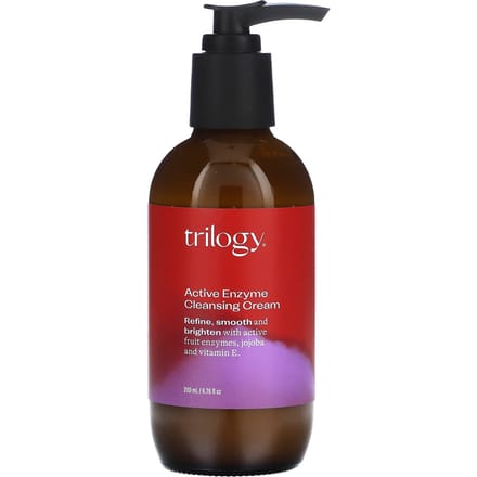 Trilogy, Active Enzyme Cleansing Cream, Anti-Aging, 6.76 fl oz (200 ml) black
