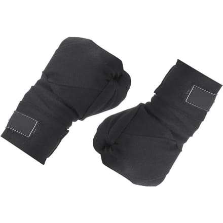 Een Paar Zwarte Polyurethaan 3M Boksen Wikkelbandage Vechten Sanda Muay Handwraps SportbandZwart Elastisch 3m black